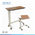 AG-OBT012 Combinación de cama de hospital sobre mesa de madera mesa de bandeja plegable